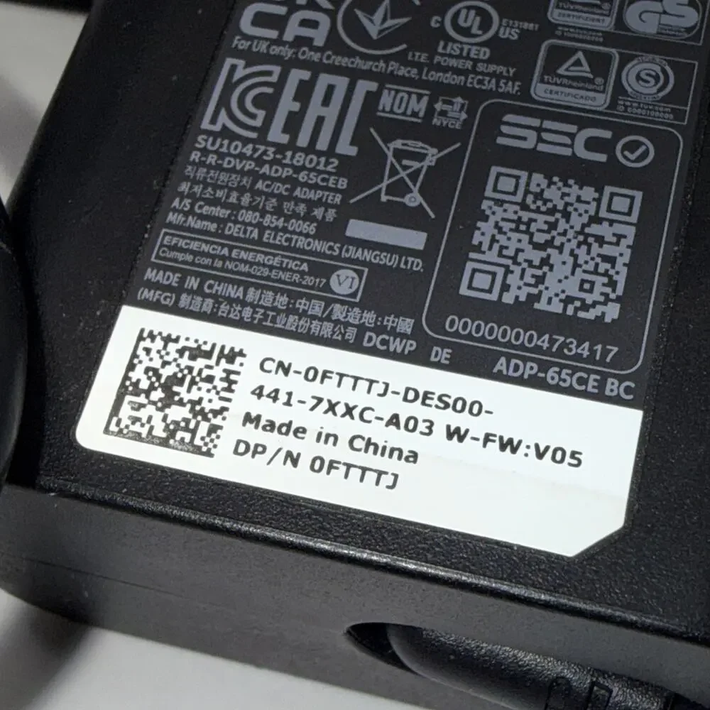 Dell 441-7XXC-A03 Laptop 65W Power Supply